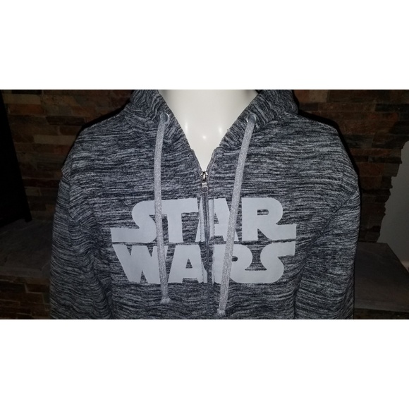 Star Wars Gray Pullover Hoodie Size Medium (38/40) - Picture 2 of 6